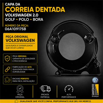 CAPA CORREIA DENTADA GOLF /  NEW BEETLE / BORA / POLO SEDAN/HATCH 2.0 FLEX