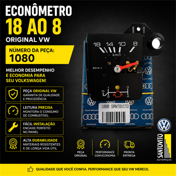 ECONOMETRO LINHA VW ANTIGO COD 1080