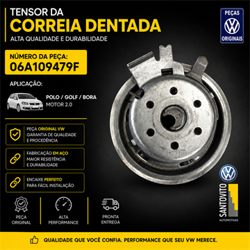 TENSOR DA CORREIA DENTADA  GOLF /  NEW BEETLE / BORA / POLO SEDAN/HATCH 2.0 FLEX