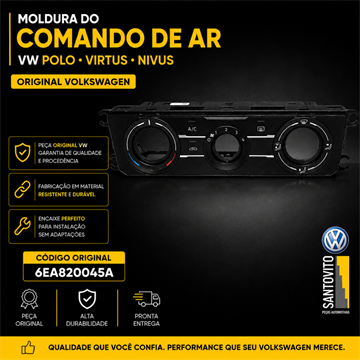 Moldura Do Comando De Ar Volks Polo Virtus Nivus 6ea820045a