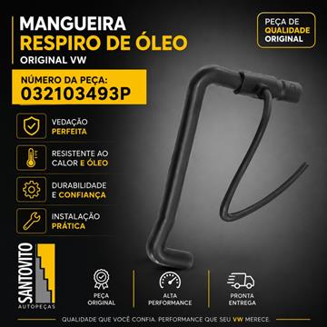 Mangueira Respiro De Oleo Vw Fox Polo Original 032103493 P