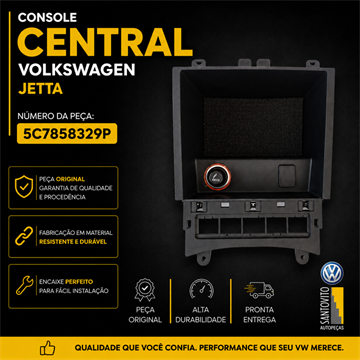 Console central Volkswagen Jetta porta treco objeto com acendedor de cigarro