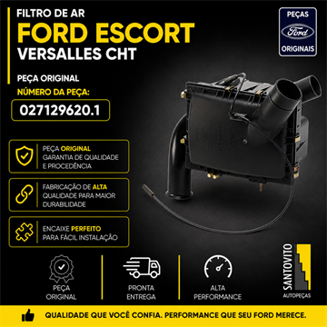 Caixa Filtro De Ar Completo Ford Motor Cht Escort Versalles