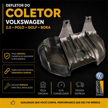 DEFLETOR DO COLETOR  GOLF /  NEW BEETLE / BORA / POLO SEDAN/HATCH 2.0 FLEX