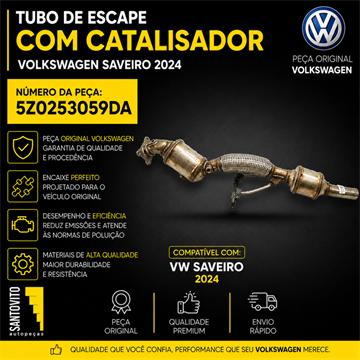 Catalisador Volkswagen Saveiro 2024 - 2025 5z0253059da