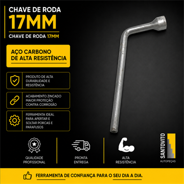 Chave de roda universal 17mm