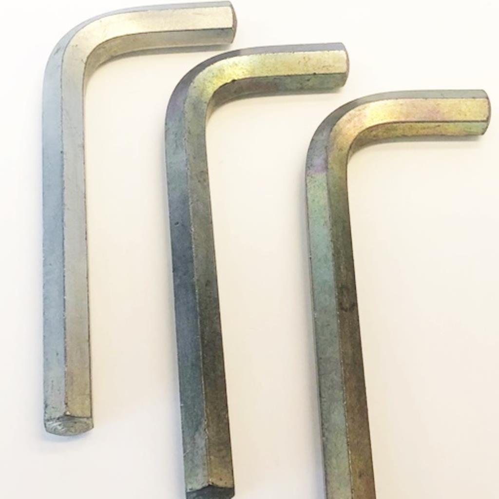 Kit 3 peças Chave L Allen aço 1/2'' polegadas