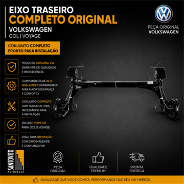 Eixo traseiro completo Volkswagen Voyage Gol