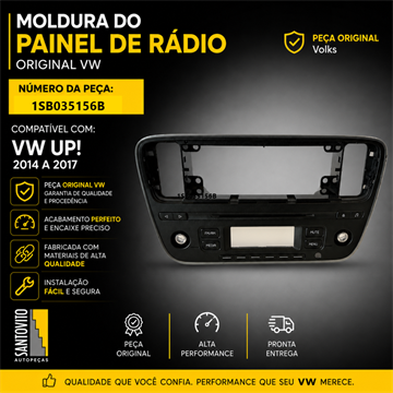 Moldura Painel Central Do Radio Up 2014 A 2017 Original