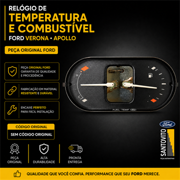 Relogio Temperatura E Combustivel Painel Ford Escort Verona