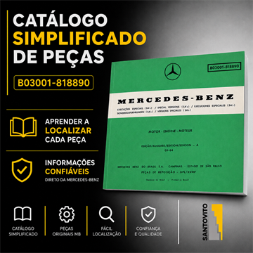 Catalogo Antigo Mercedes Benz Peças De Motor Original