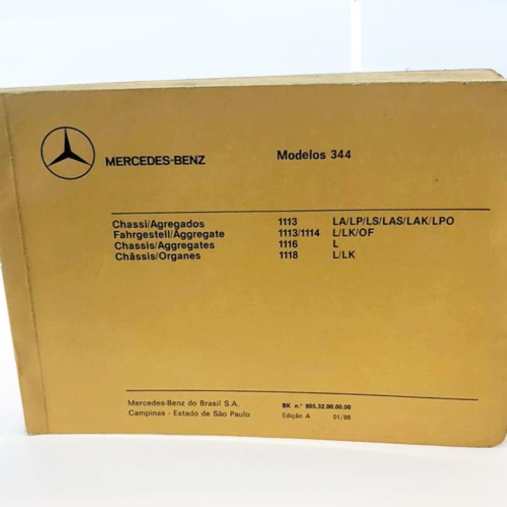 Catálogo De Peças Mercedes-benz Modelos 344 Original Raro