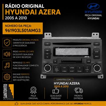 Radio Original Hyundai Azera Am Fm Cd Original 2005 A 2010