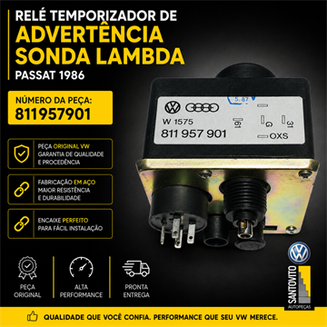 Rele Temporizador De Advertência Sonda Lambda Vw Passat 1986