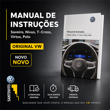 Manual de bordo Volkswagen Nivus Polo Saveiro T-Cross Virtus (1701)