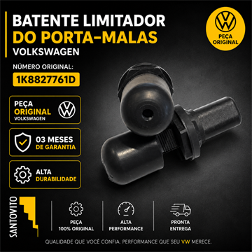 Par Batente Limitador Porta Malas Volkswaguen Novo Polo Virtus Fox
