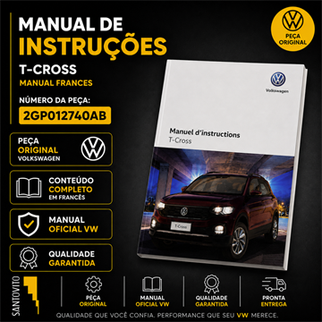 Manual De Instruções Volkswagen T-Cross Frances (1223)