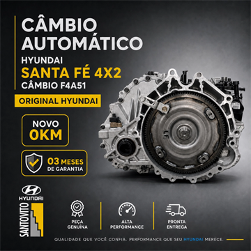 Transmissão Cambio Automático 4x2 Hyundai Santa Fé 2008 2.7