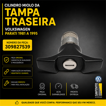 Cilindro Miolo Tampa Traseira Parati De 1981 1986 1995