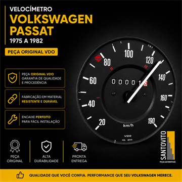 Velocímetro Do Painel Volksagen Passat Vdo Original 190 Km/h