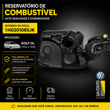 Tanque De Combustível Do Golf Gl 1996 Nº 1h0201085jk