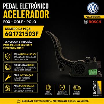 Pedal de acelerador  eletronico  Bosch Fox Polo 6Q1721503F