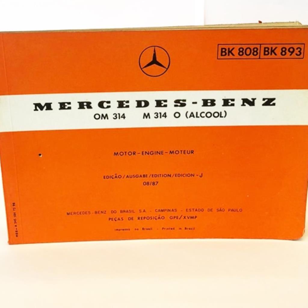 Catalogo De Peças Antigo Mercedes Benz Motor Om 314 M 314