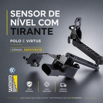 Sensor De Nível Eixo Traseiro Volkswagen Virtus Polo T-Cross