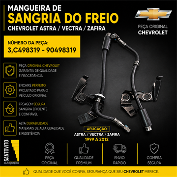 Par Mangueira Sangria Do Freio Chevrolet Astra Zafira Vectra
