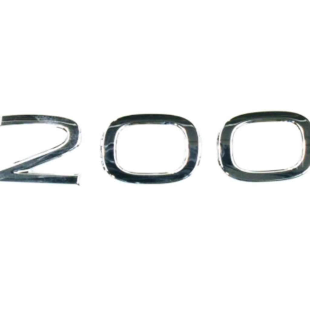 Emblema 200 cromado Volkswagen Nivus T-Cross