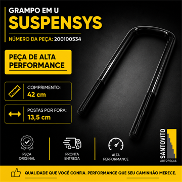 Grampo Mola Em U Suspensys 42cm