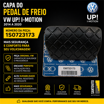 Capa do pedal de freio do UP! I Motion Original Volkswagen