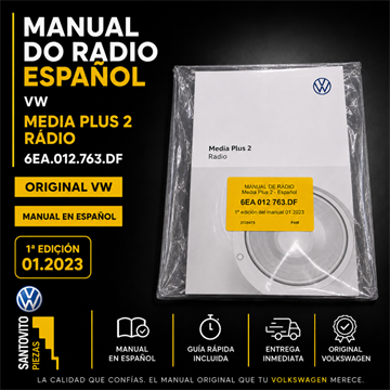 Manual do media plus 2 radio Volkswagen Polo Track idioma ESPANHOL