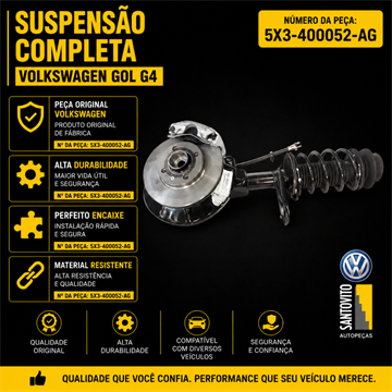 SUSPENSÃO COMPLETA GOL G4 DIANTEIRO ANO 2014
