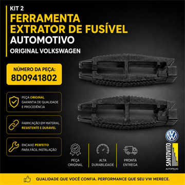 Kit 2 Ferramenta Extrator De Fusível Automotivo Original Volkswagen