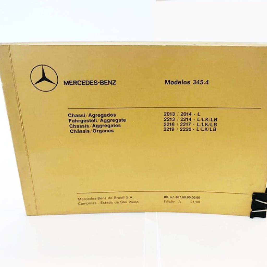 Catálogo De Peças Mercedes-benz Modelos 345.4 Original RarO