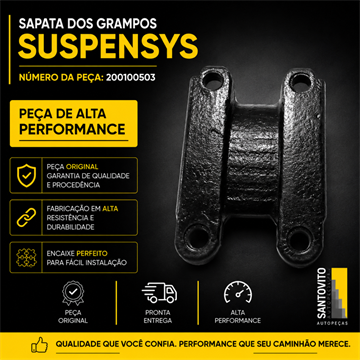Sapata Dos Grampos Suspensys Nova E Original