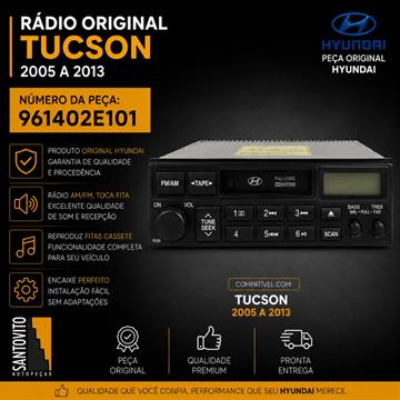 Radio Cd Original Hyundai Tucson 2005 Á 2013 Novo