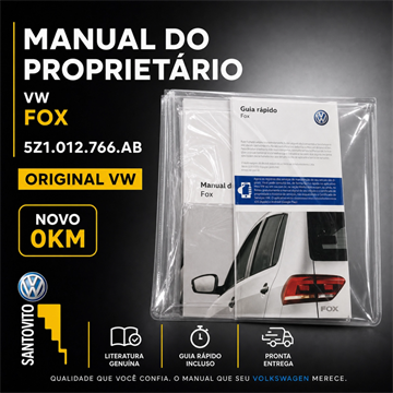 Kit 12 Literatura de bordo Volkswgagen Fox 2019 a 2022 (1206)