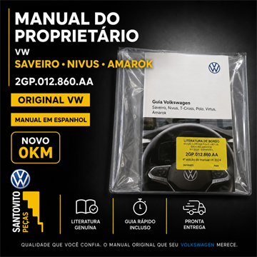 Manual Guia de Volkswagen espanhol Amarok Nivus Polo Saveiro Virtus