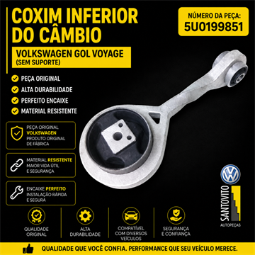 Coxim Do Cambio Voyage Gol Original Vw 5u0199851