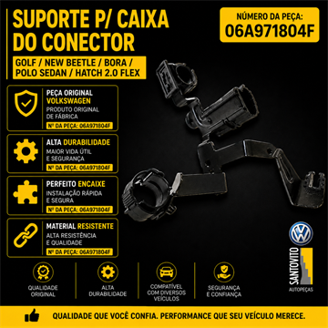 Suporte para caixa do conector Volkswagen 2.0 Polo Golf Bora