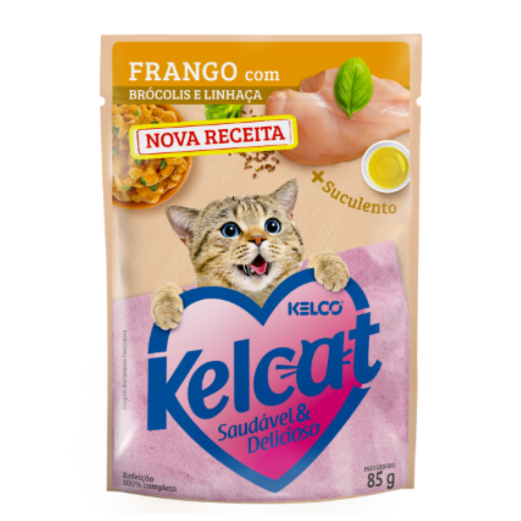 SACHE KELCAT - FRANGO, BROCOLIS E CENOURA 85G