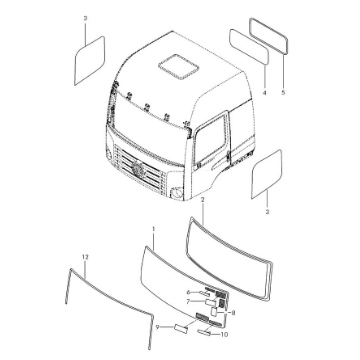 Vidro Porta VW CONSTELLATION L/D 2000500340720