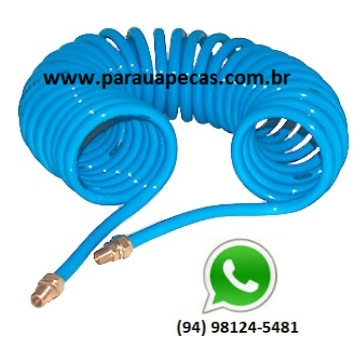 MANGUEIRA ESPIRAL CARRETA PORCA GIRATORIA 16MM AZUL 2000000009743