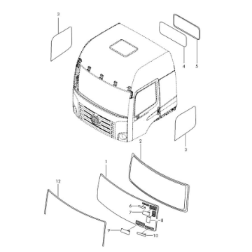 Vidro Porta VW CONSTELLATION L/E 2000500340719