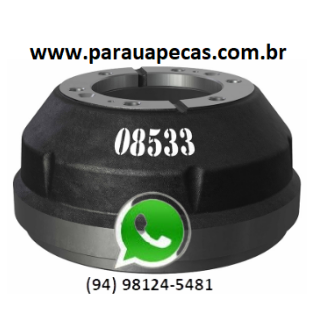 TAMBOR FREIO VW 7-100/9-150 DT/TS LEVES 6 FUROS 7898242756327 DURAMETAL