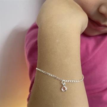 PULSEIRA INFANTIL ZIRCONIA ROSA