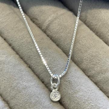 GARGANTILHA BOLINHA P COM ZIRCONIA CRISTAL