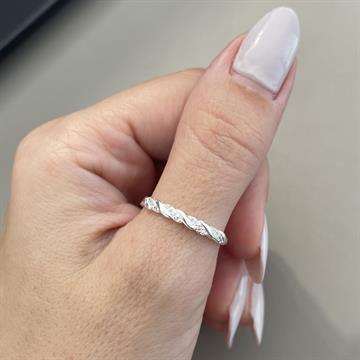 ANEL TRANCADO COM ZIRCONIA CRISTAL TAM 22